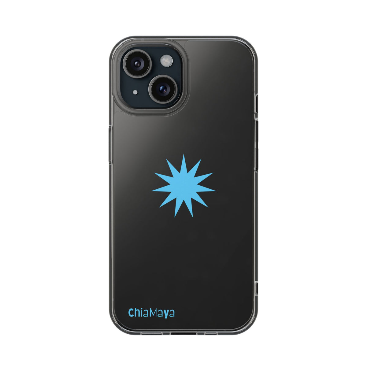 Clear blue star Phone Case