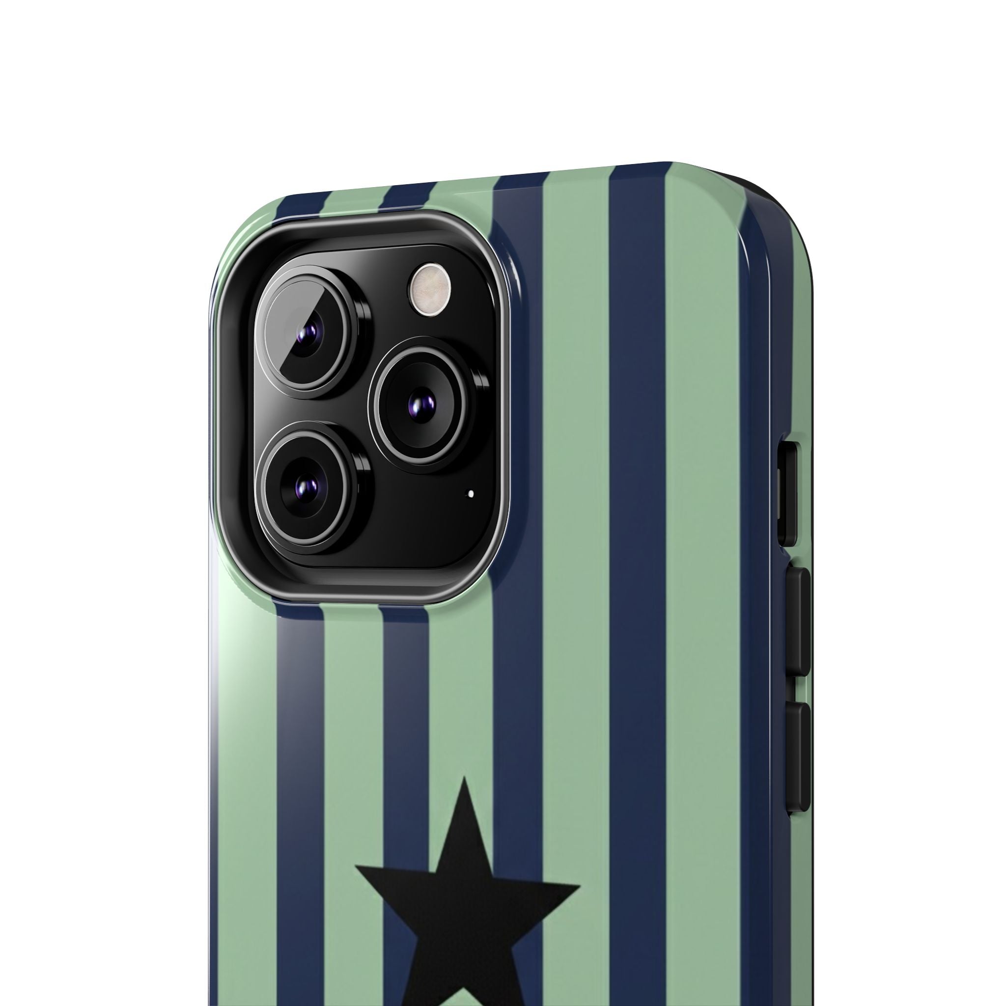 Stylish Tough Phone Cases, Durable Smartphone Covers, Trendy Tech Accessories, Unique Gifts for Teens, Striped Star Design