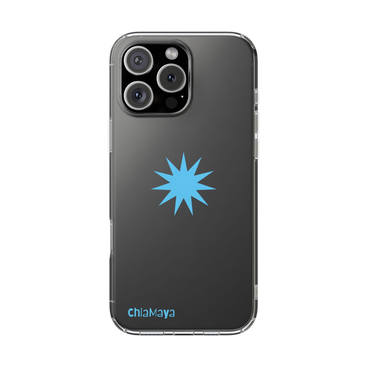 Clear blue star Phone Case