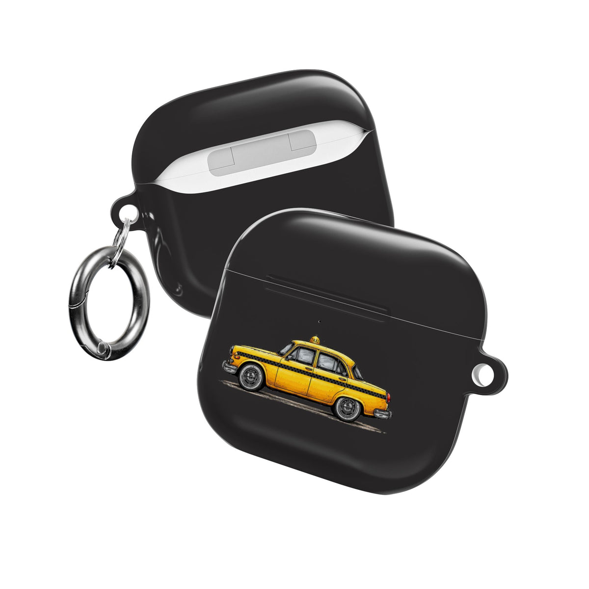Yellow Taxi AirPod Case — Retro City Cab Protective Case