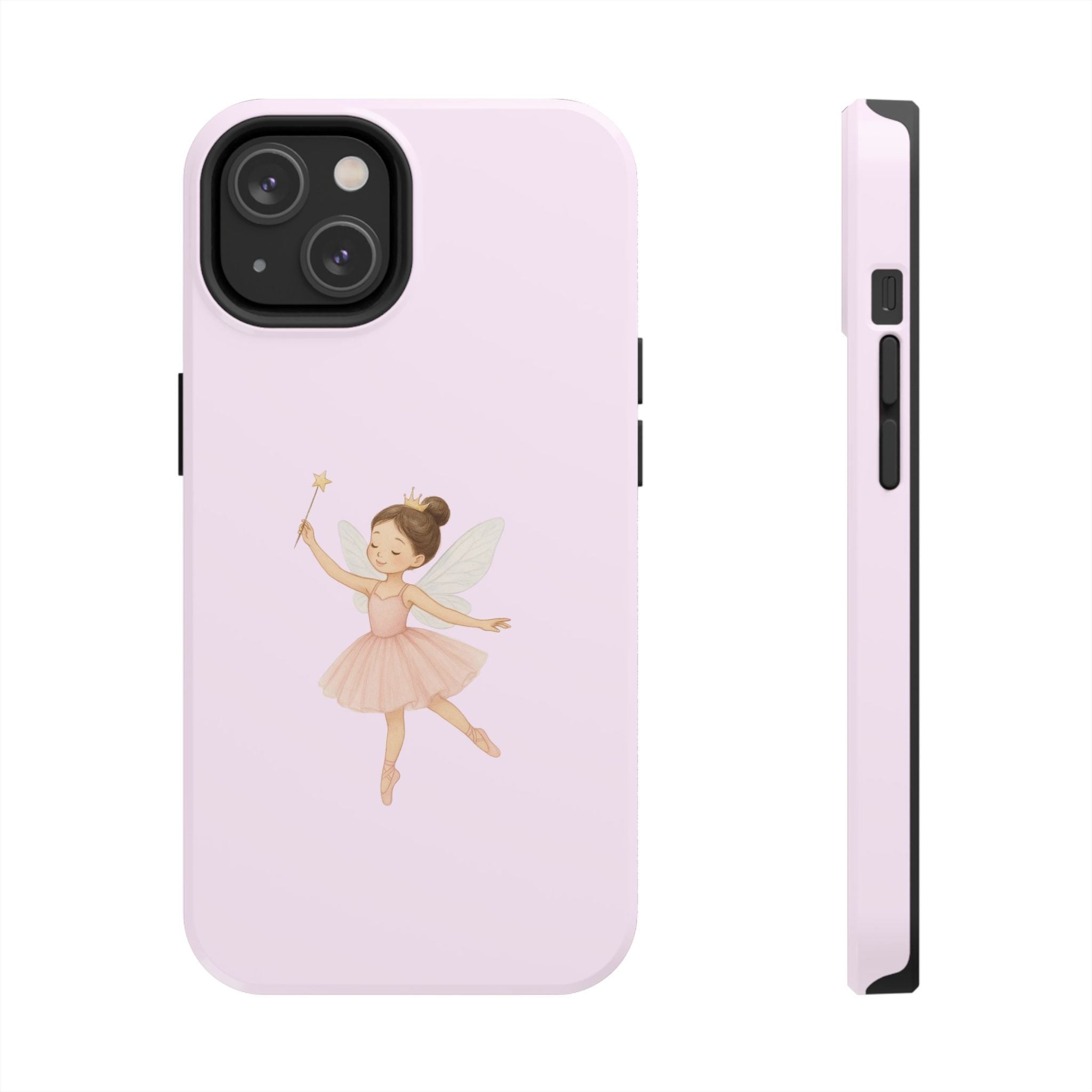 Pink Ballerina Tough Phone Case, Ballet Dancer Cute Phone Cover, Girly Protective Phone Case, Coquette Dancer Phone Accessories, Pretty Pink