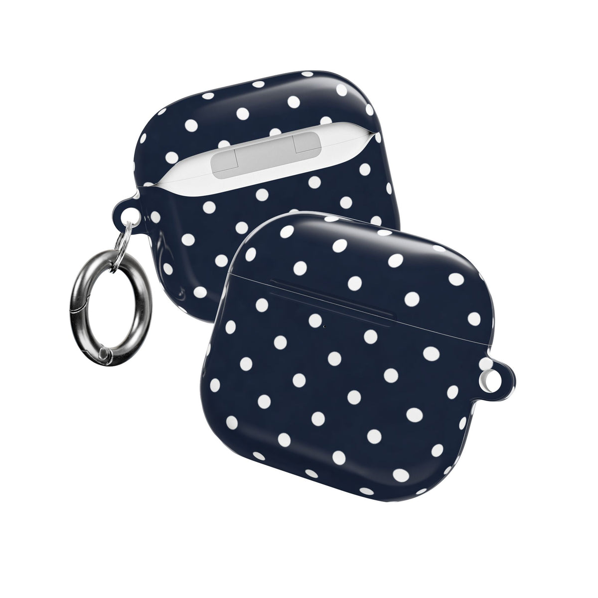 Navy Polka Dot AirPod Case