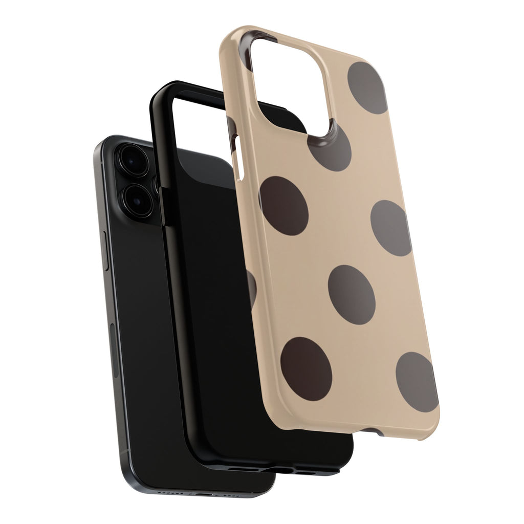 Stylish Polka Dot Phone Case for Trendy Protection, Cute Gift for Her, Phone Accessories, Everyday Fashion, Modern Design