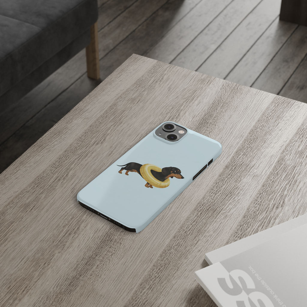Slim Phone Cases - Cute Dog Dachshund Design, Protective Phone Covers, Fun Animal Art, Unique Gifts for Dog Lovers, Trendy Smartphone