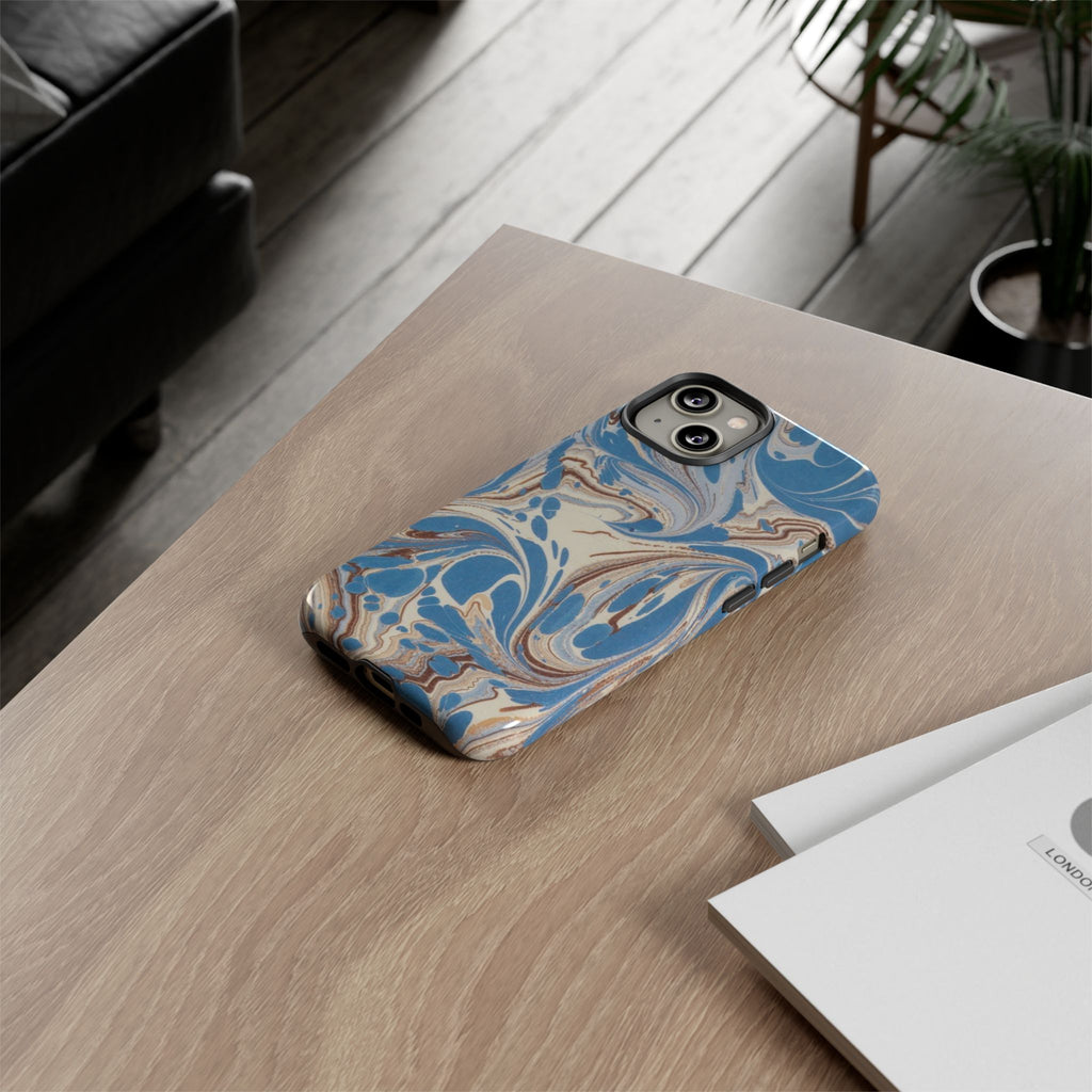 Blue Marble Swirl Phone Case