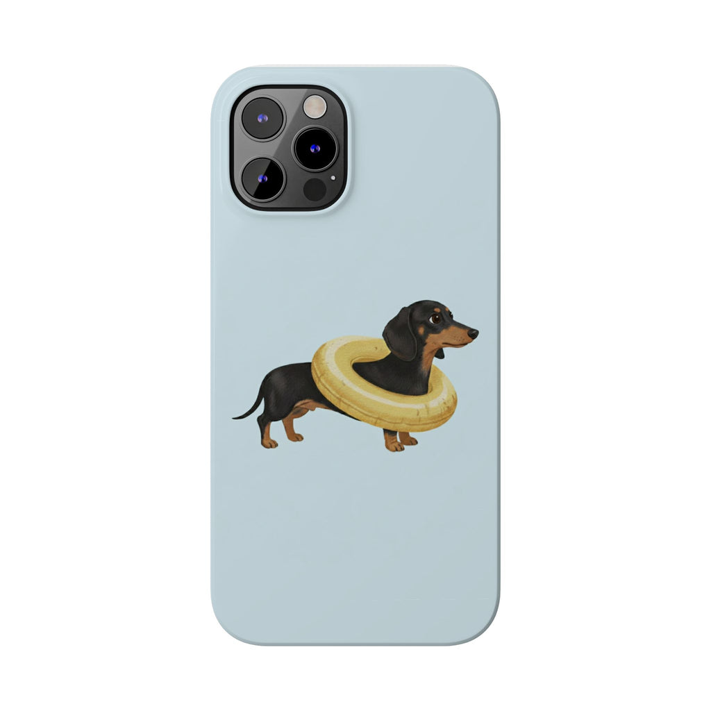 Slim Phone Cases - Cute Dog Dachshund Design, Protective Phone Covers, Fun Animal Art, Unique Gifts for Dog Lovers, Trendy Smartphone