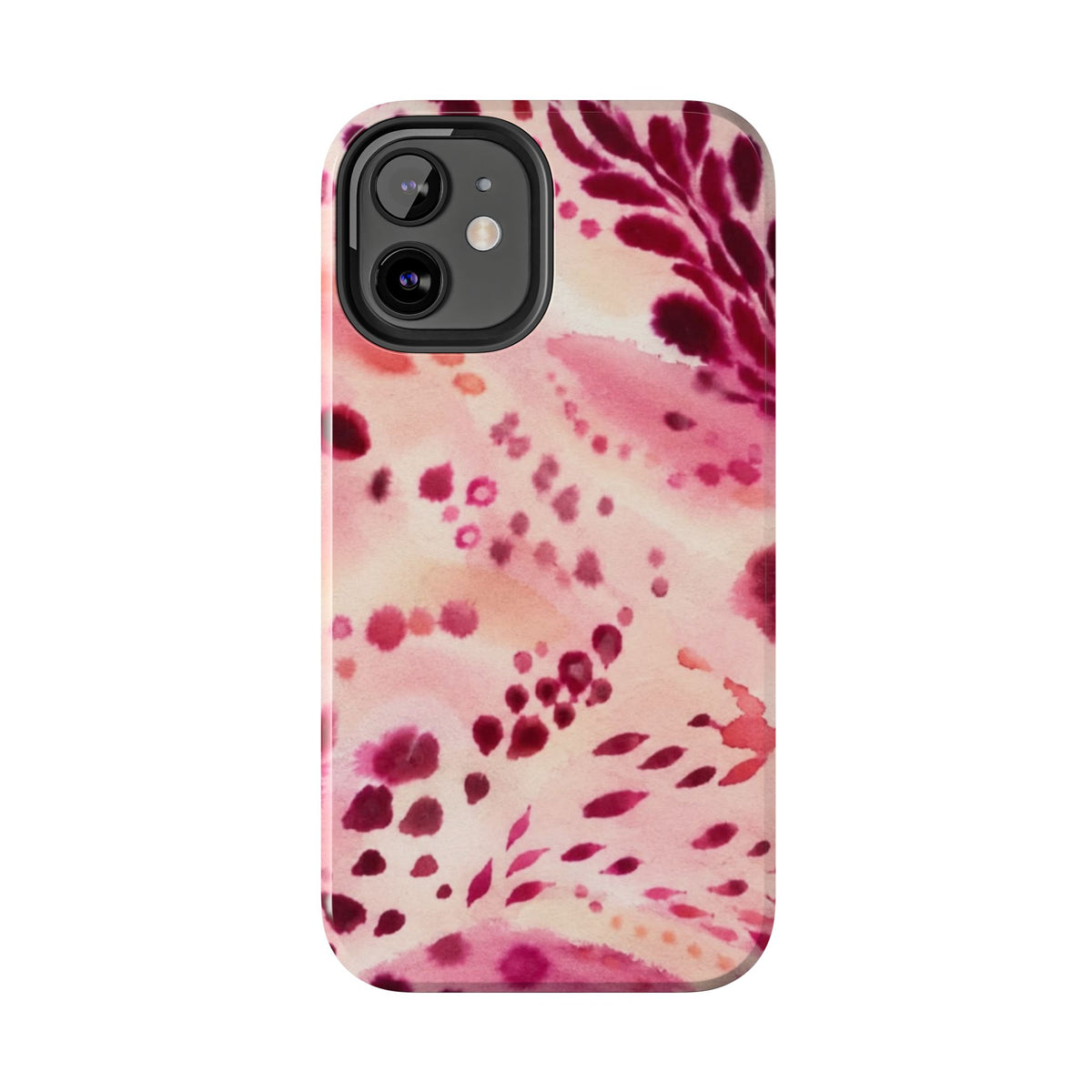 Pink Watercolor Floral Pattern phone case | Tough Phone Cases