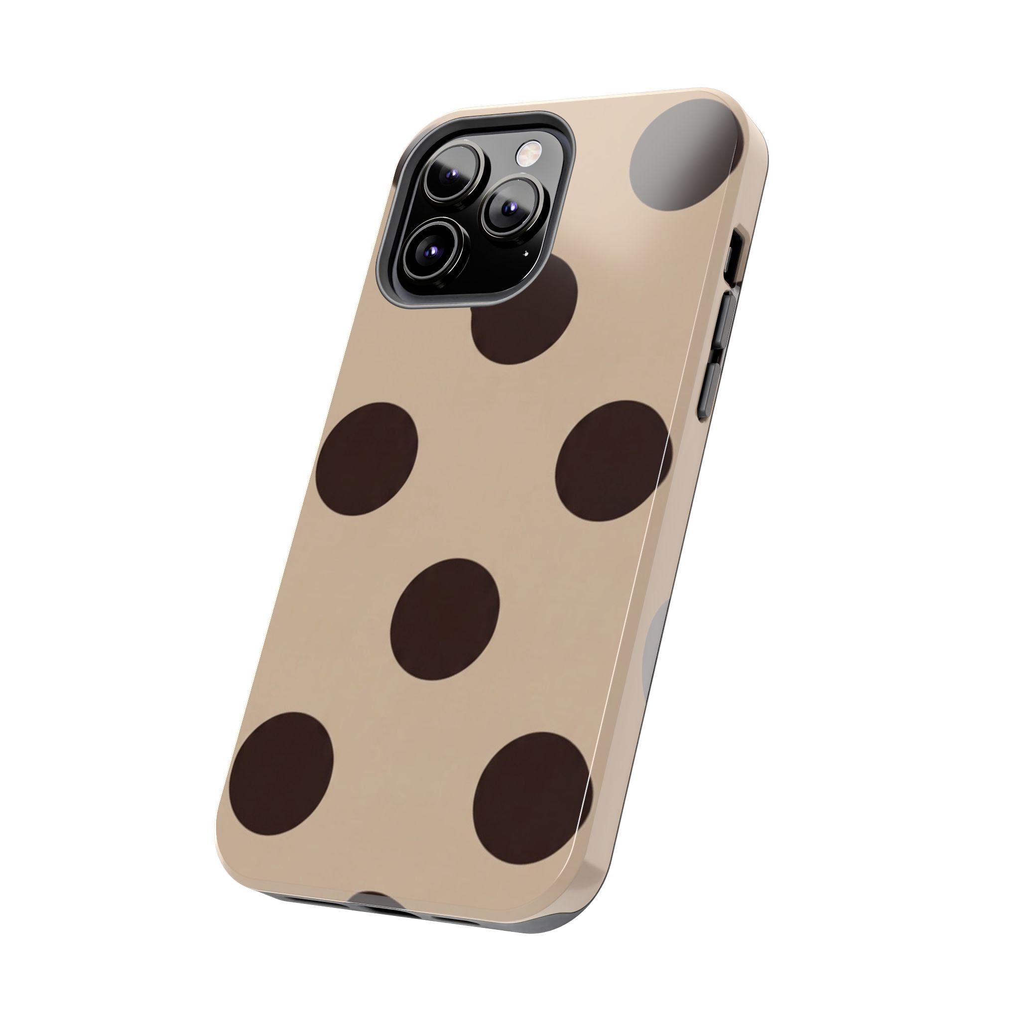 Stylish Polka Dot Phone Case for Trendy Protection, Cute Gift for Her, Phone Accessories, Everyday Fashion, Modern Design