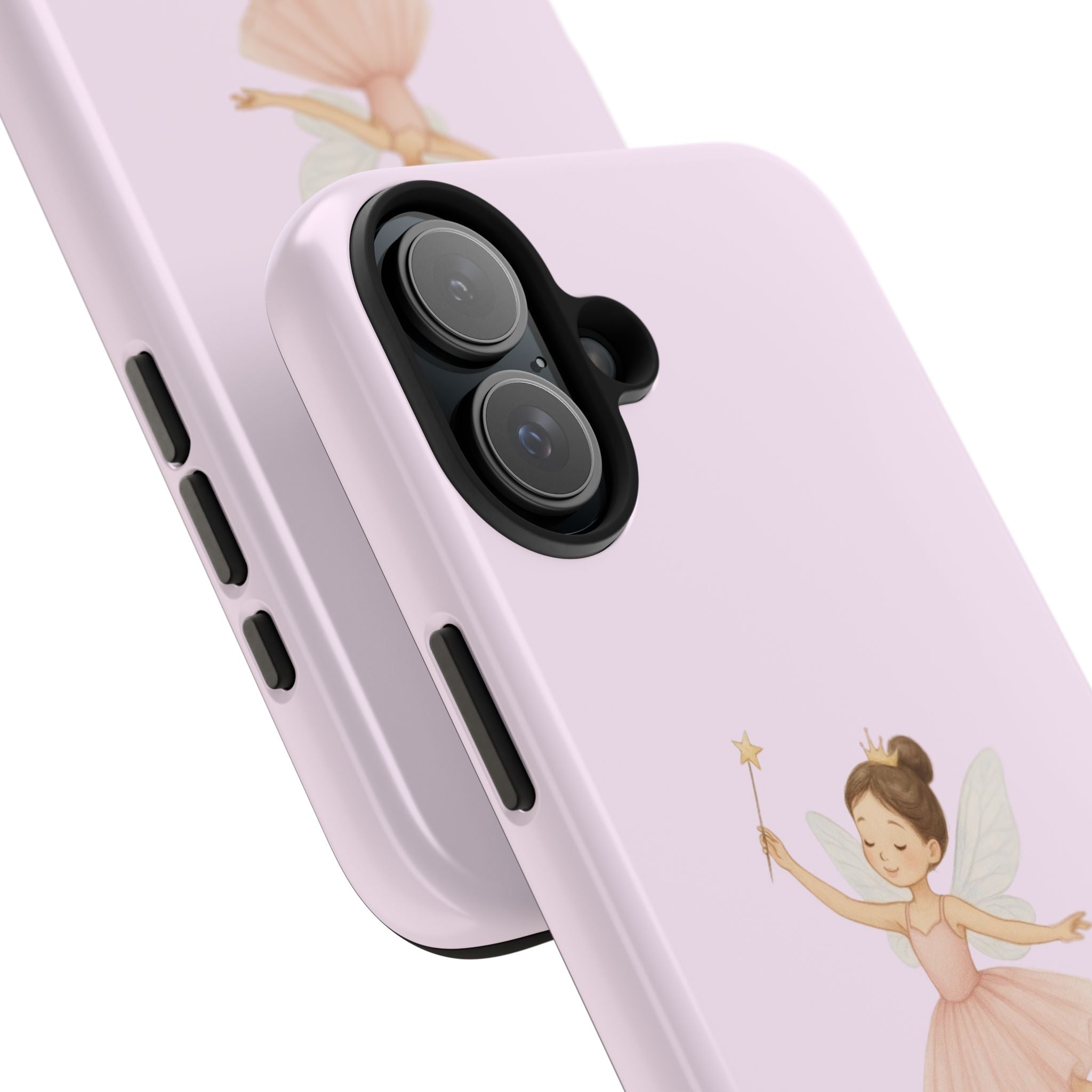 Pink Ballerina Tough Phone Case, Ballet Dancer Cute Phone Cover, Girly Protective Phone Case, Coquette Dancer Phone Accessories, Pretty Pink