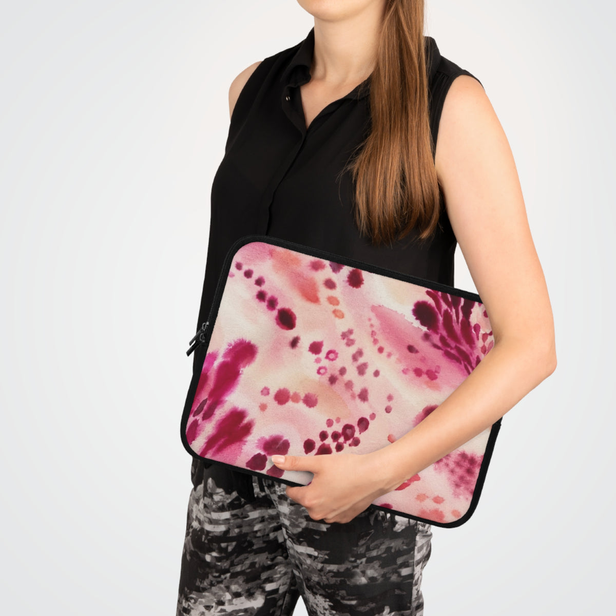 Pink Watercolor Laptop Sleeve