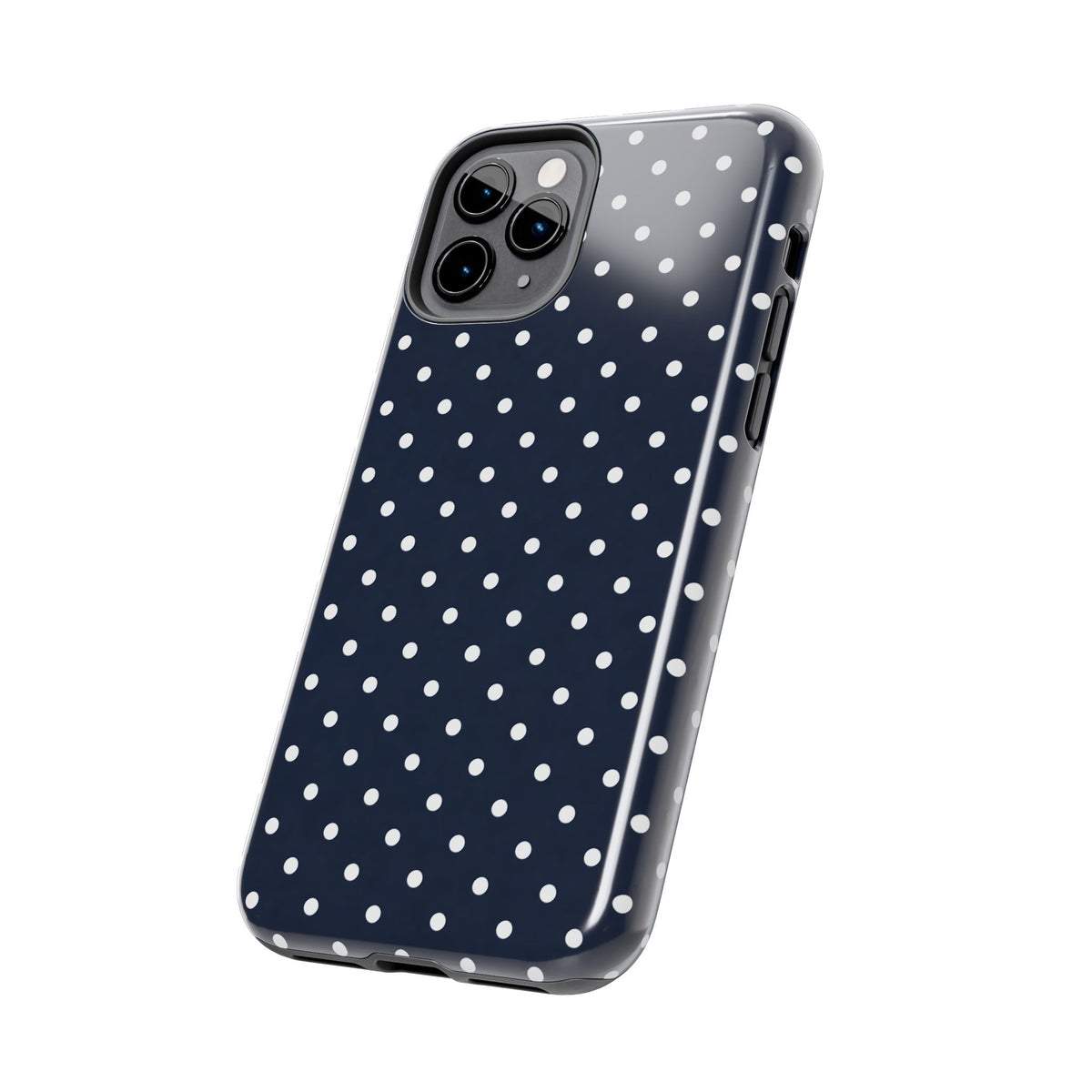Navy Polka Dot Phone Case