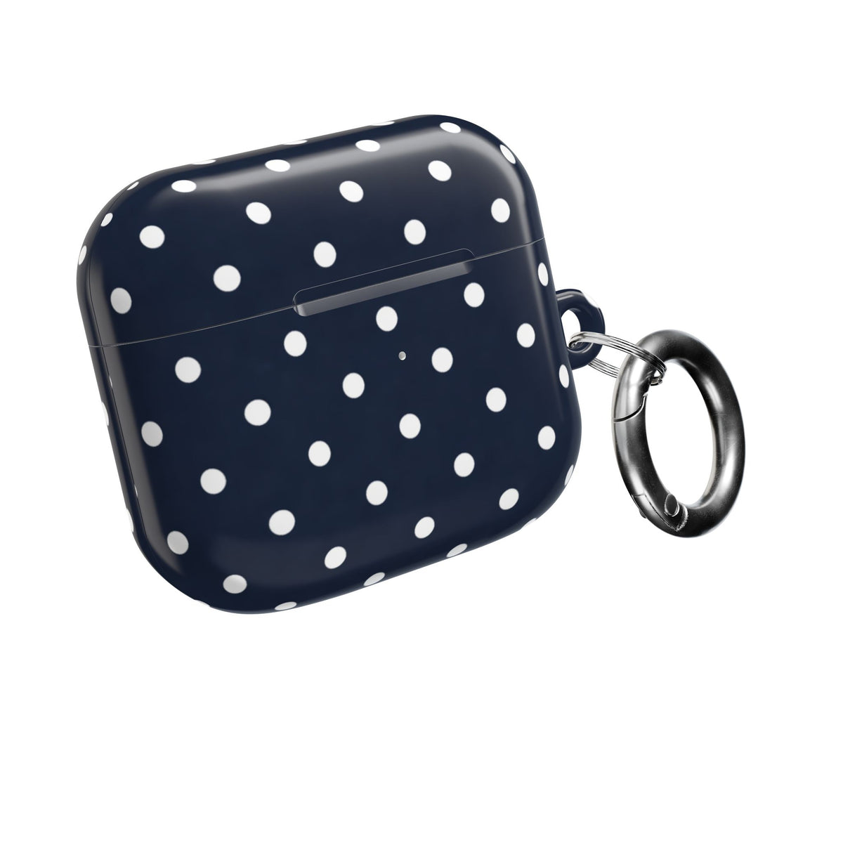 Navy Polka Dot AirPod Case