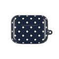 Navy Polka Dot AirPod Case
