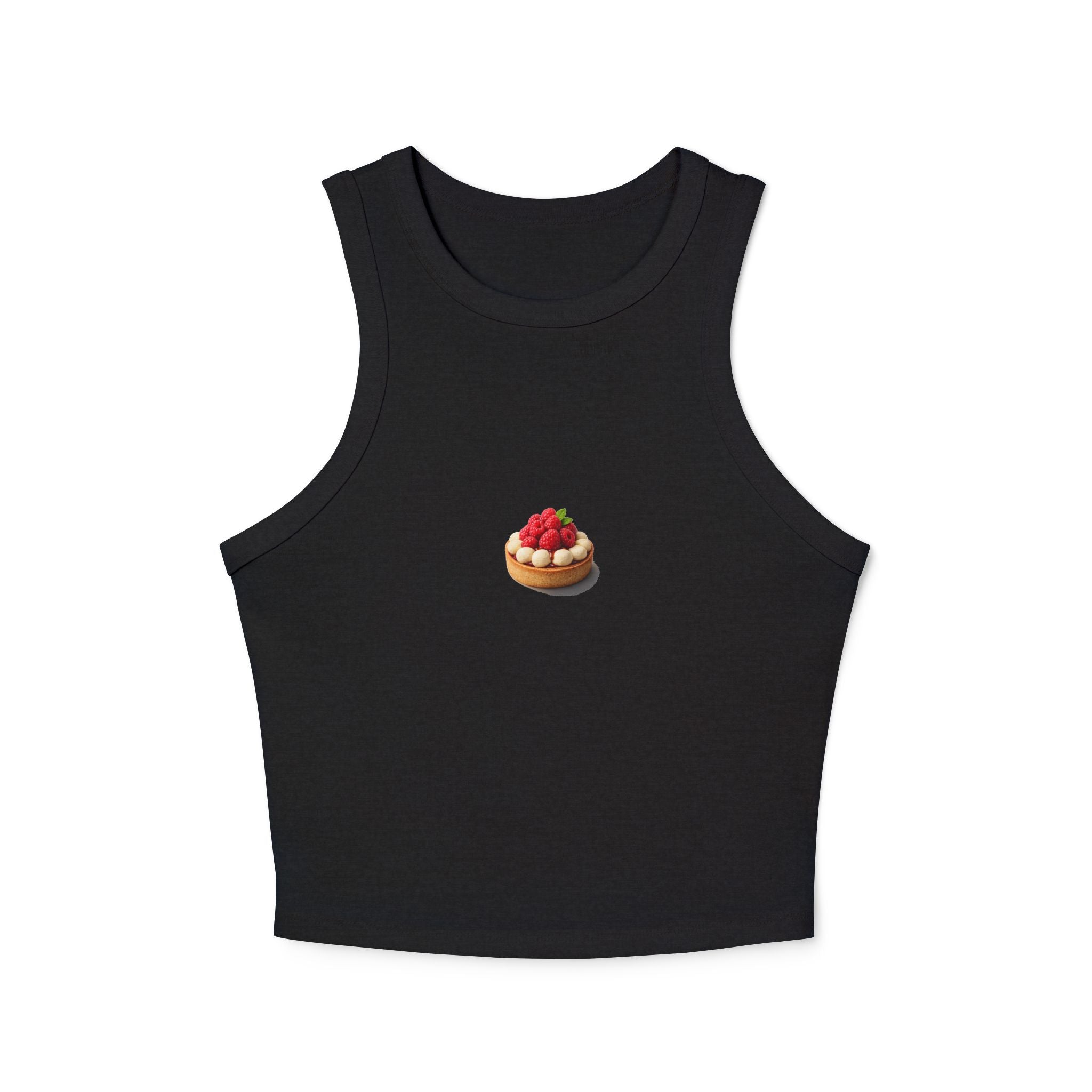 Strawberry Tart Illustration Tank Top | Mini Dessert Graphic