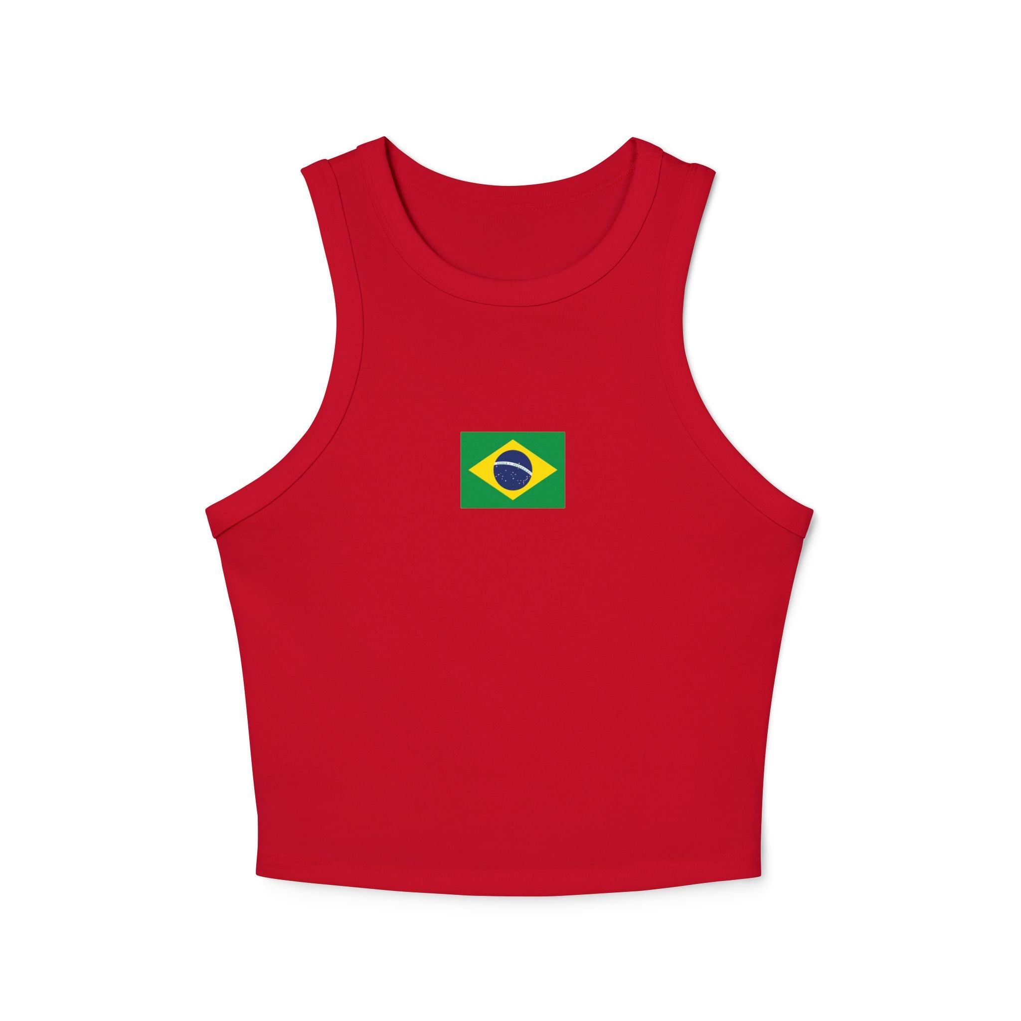 Brazil Flag Tank Top | Brazilian Flag Graphic, Minimal Chest Print