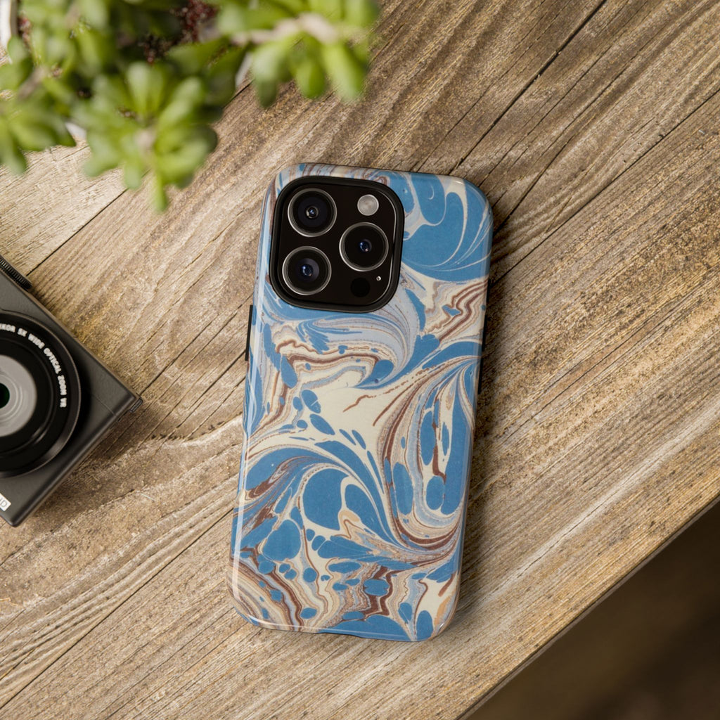 Blue Marble Swirl Phone Case