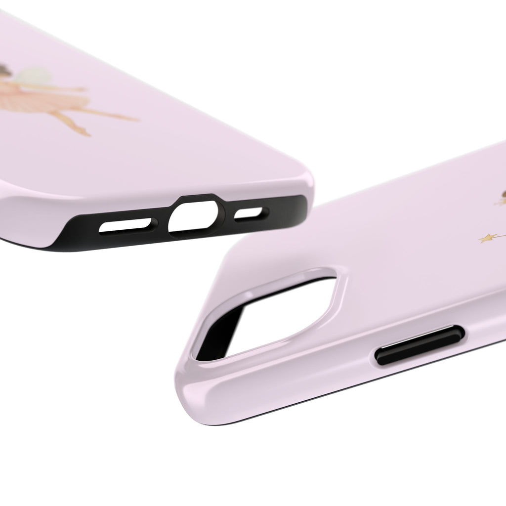 Pink Ballerina Tough Phone Case, Ballet Dancer Cute Phone Cover, Girly Protective Phone Case, Coquette Dancer Phone Accessories, Pretty Pink