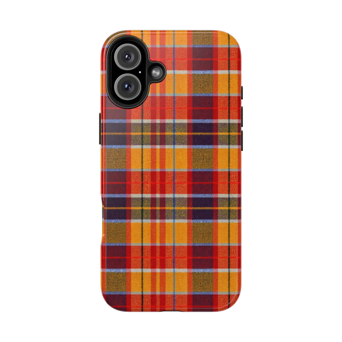 Autumn Plaid Tough Phone Case | Orange Red Yellow Plaid