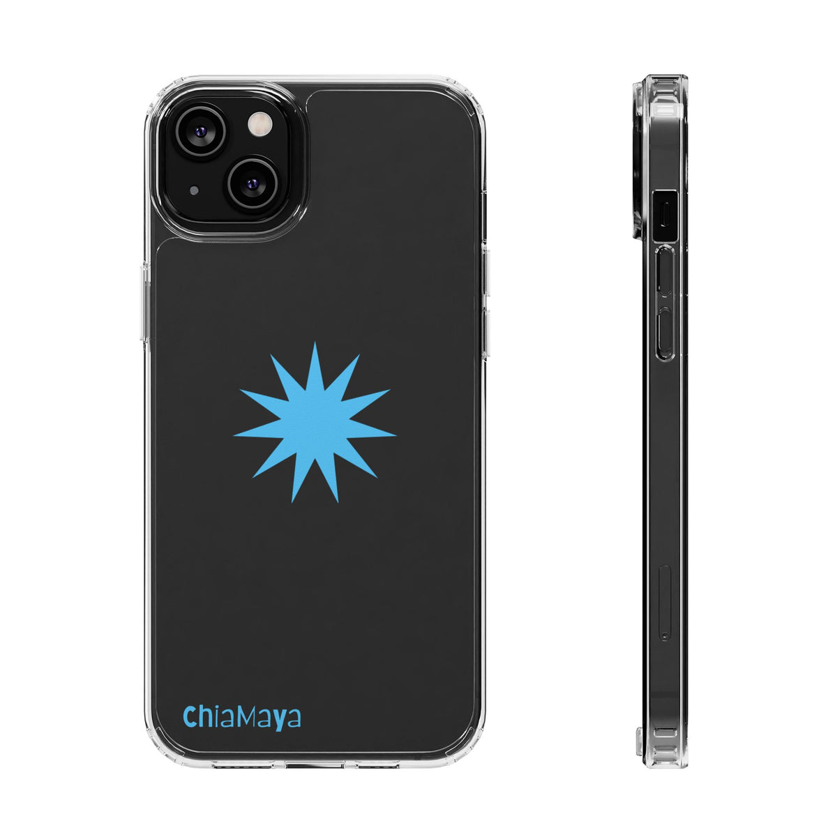 Clear blue star Phone Case