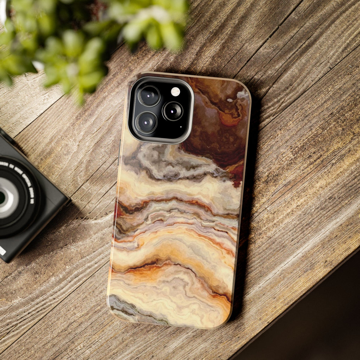 Brown Agate Marble Phone Case