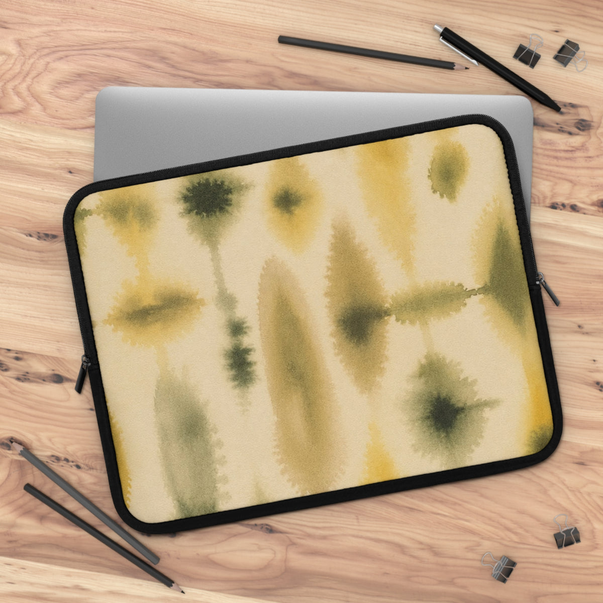 Abstract Watercolor Pattern Laptop Sleeve