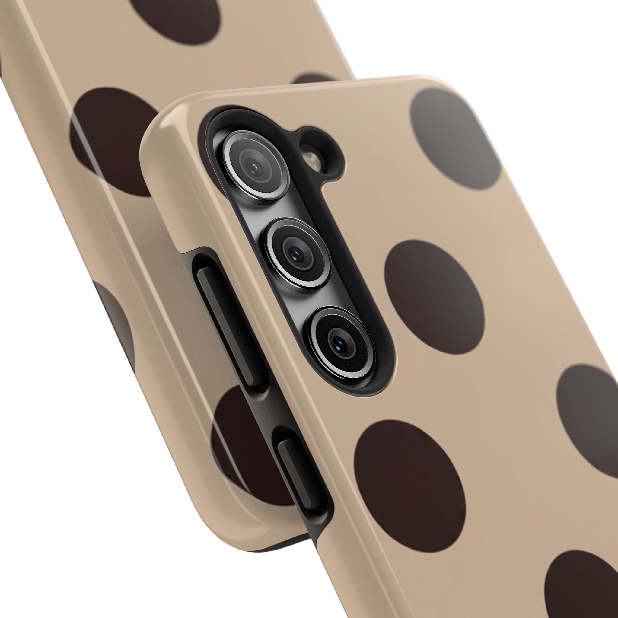 Stylish Polka Dot Phone Case for Trendy Protection, Cute Gift for Her, Phone Accessories, Everyday Fashion, Modern Design
