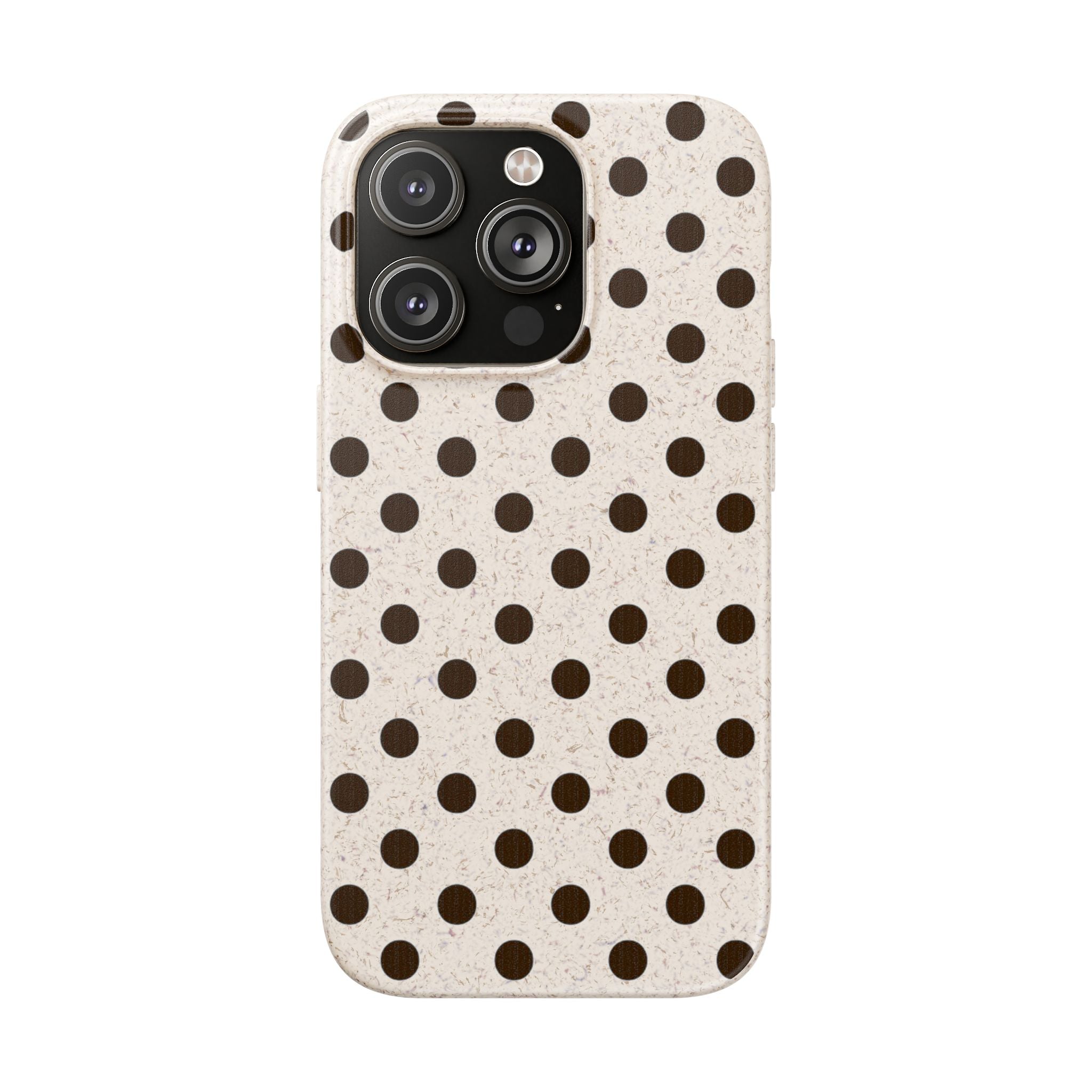 Eco-Friendly Polka Dot Phone Case — Biodegradable Protective Cover