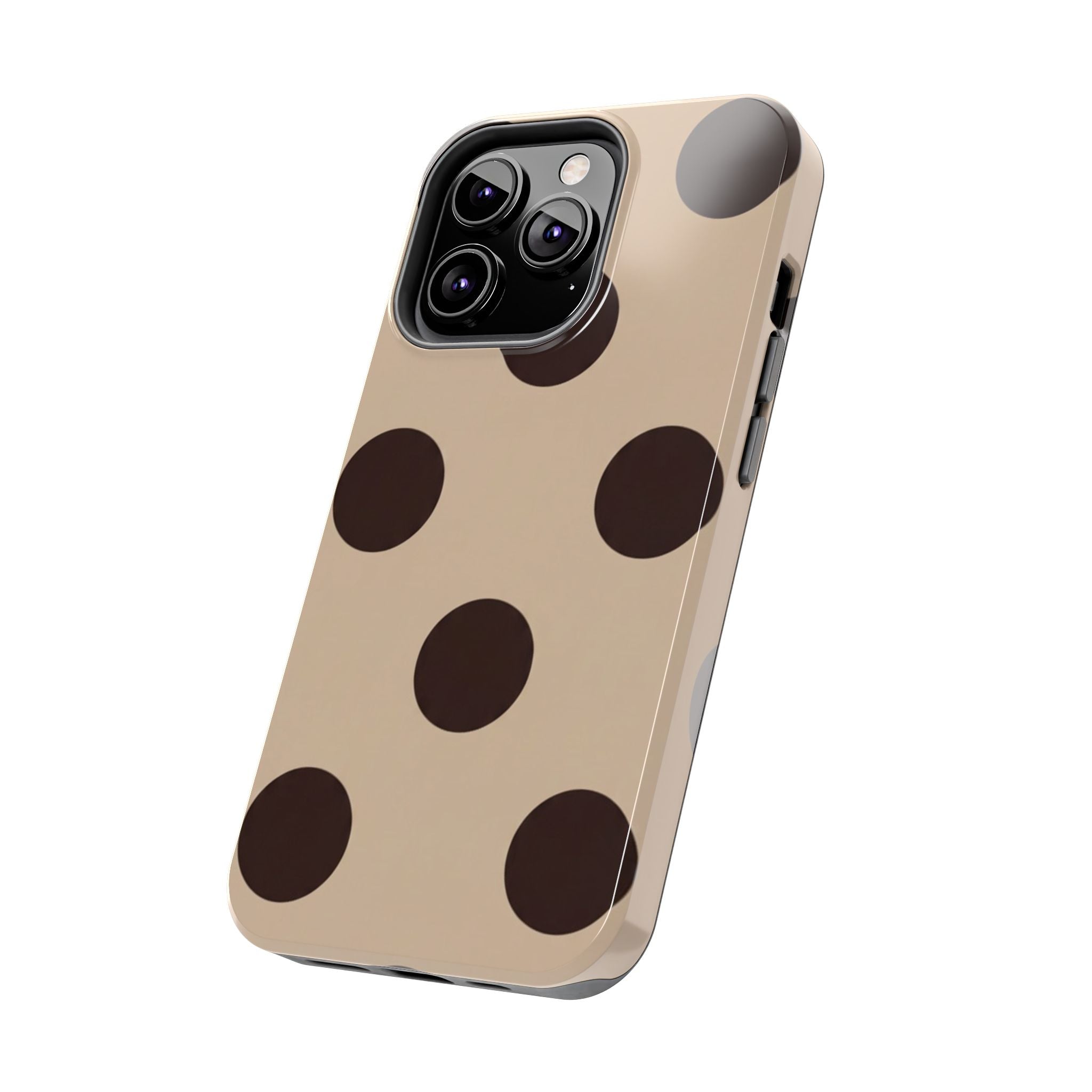 Stylish Polka Dot Phone Case for Trendy Protection, Cute Gift for Her, Phone Accessories, Everyday Fashion, Modern Design