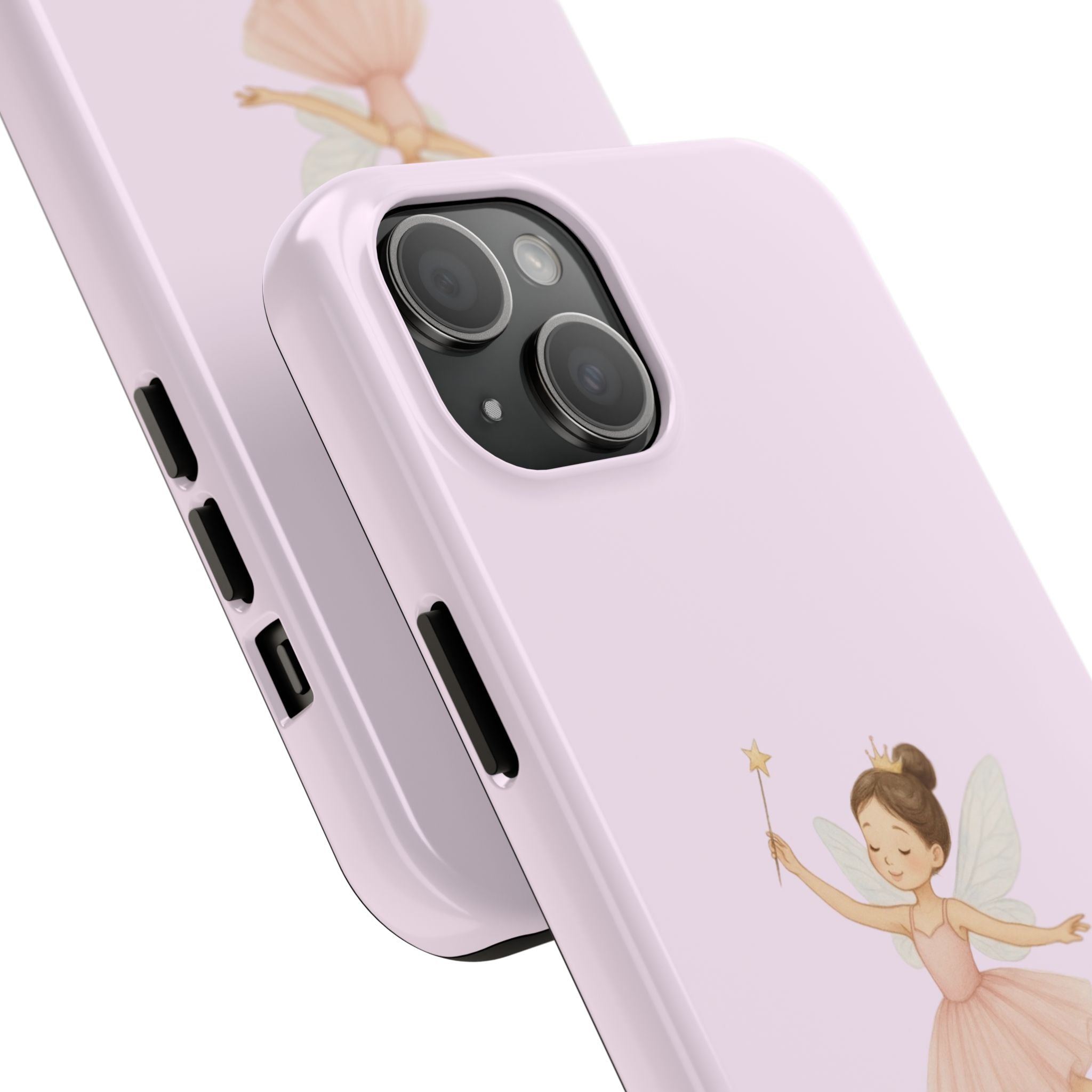 Pink Ballerina Tough Phone Case, Ballet Dancer Cute Phone Cover, Girly Protective Phone Case, Coquette Dancer Phone Accessories, Pretty Pink
