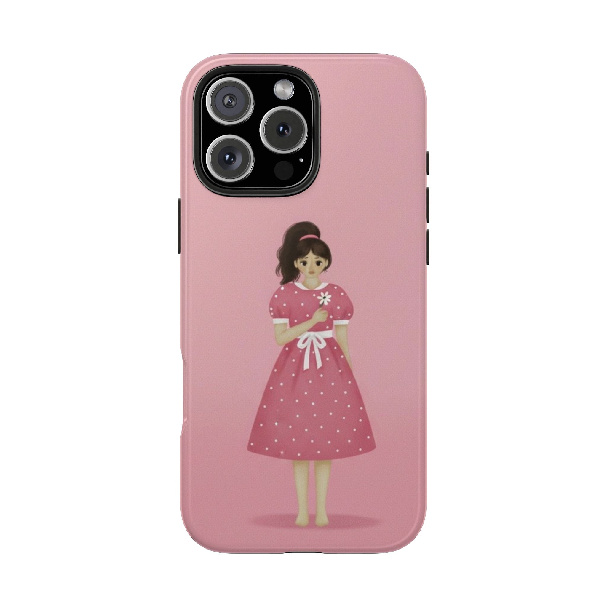 Pink Phone Case, Tough Phone Cases for Women, Cute Vibe, Protective Cover