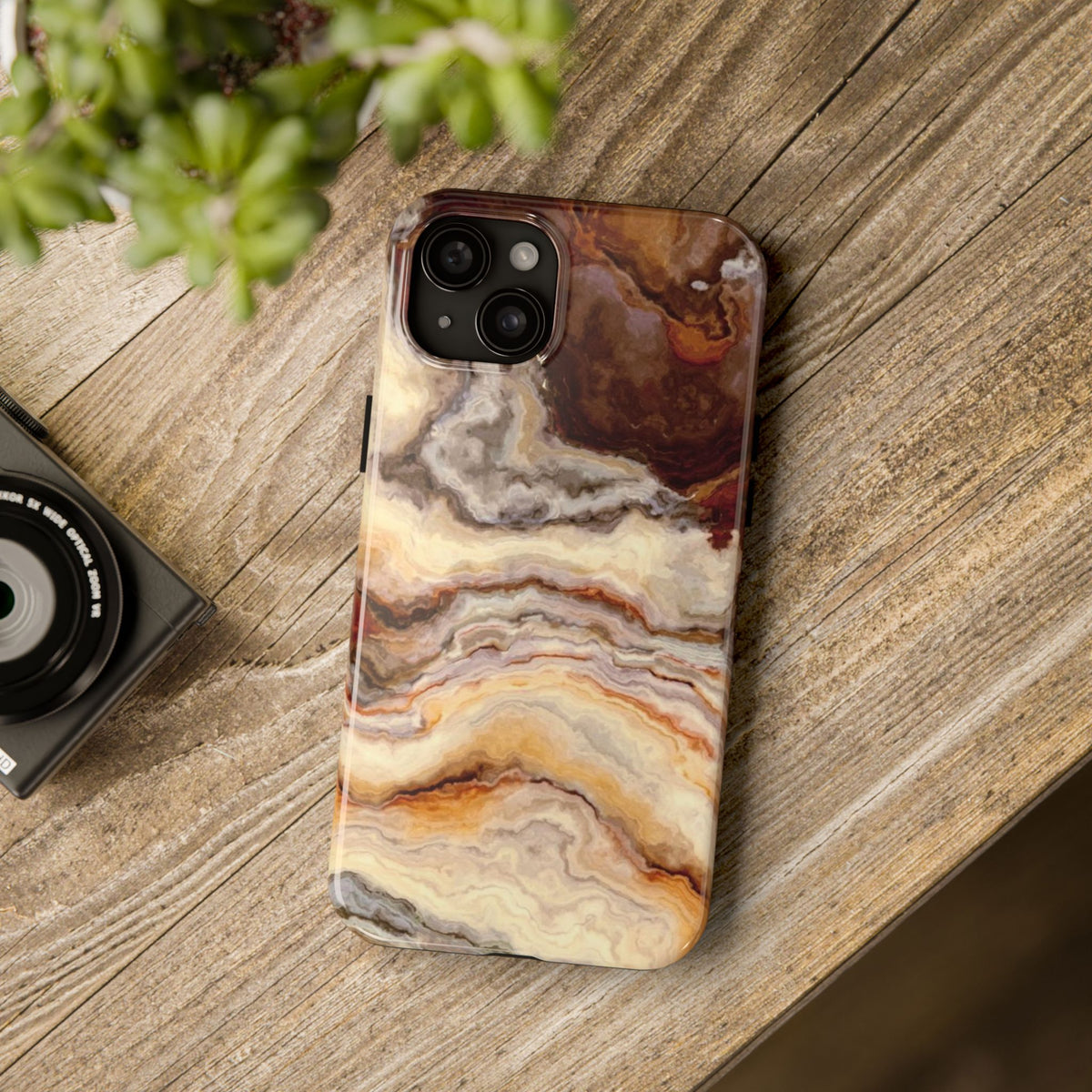 Brown Agate Marble Phone Case